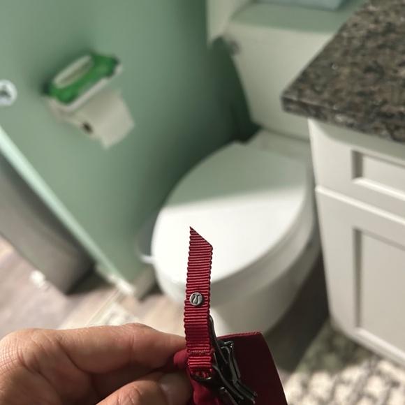 Dark deep red Lululemon rain jacket - Picture 7 of 10